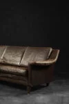 Sofa skórzana 3-osobowa, Dania, lata 70