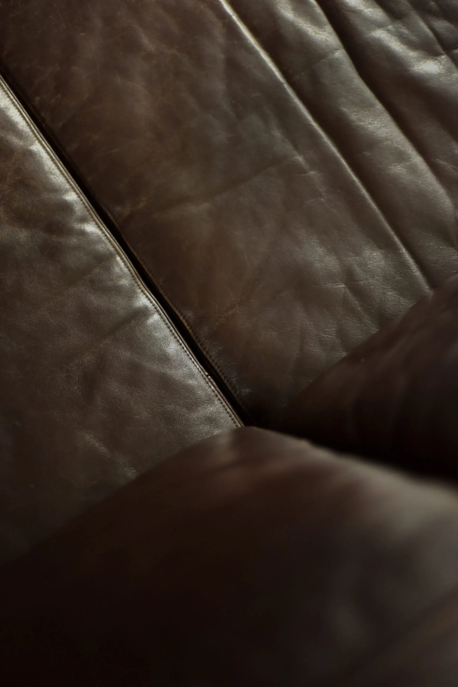 Sofa skórzana 3-osobowa, Dania, lata 70