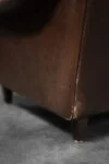 Sofa skórzana 3-osobowa, Dania, lata 70