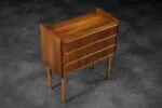 Teak bedside table with drawers, Denmark, 1960s