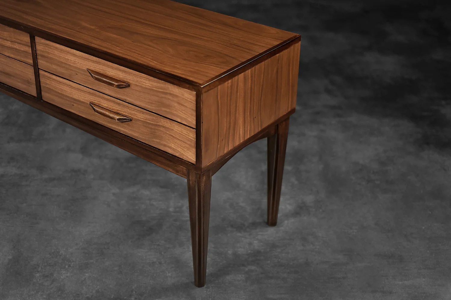 Sideboard mahoniowy, Dania, lata 70