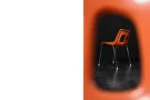 Pair of orange chairs, Plasson, Israel, 1960s