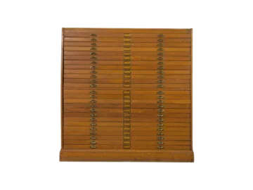 Large catalogue cabinet with drawers, 1930s