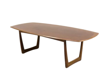Walnut table, Kondor Möbel, Germany, 1960s