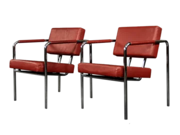 Para foteli Model EJ 8, proj. Torben Skov, Erik Jørgensen Møbelfabrik, Dania, lata 90