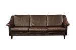 Sofa skórzana 3-osobowa, Dania, lata 70