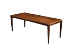 Coffee table with pull-out shelf, rosewood, Denmark, 1960s