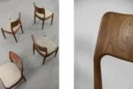 Set of 4 vintage chairs, Glostrup Møbelfabrik, Denmark, 1960s