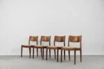 Set of 4 vintage chairs, Glostrup Møbelfabrik, Denmark, 1960s