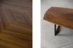 Walnut table, Kondor Möbel, Germany, 1960s