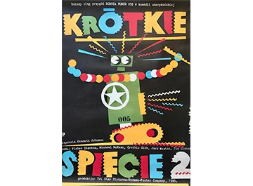 Plakat “Krótkie Spięcie” Proj. Jakub Erol, 1989