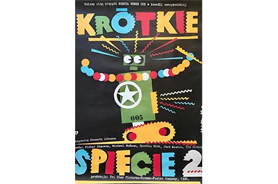 Plakat “Krótkie Spięcie” Proj. Jakub Erol, 1989
