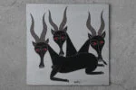 Obraz olejny na desce, Salum Mussa, Tinga Tinga, Tanzania, lata 70