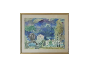 Watercolour, Frideborg Bryth, 1950s
