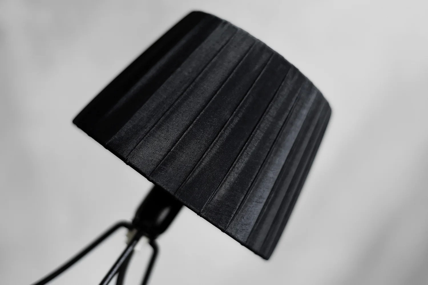 Small table lamp with a lampshade, Poland, 1960s