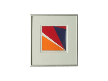 Colour screen print, Ole Folmer Hansen, Composition, 1998