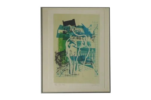 Colour lithograph, Poul Esting, Don Juan