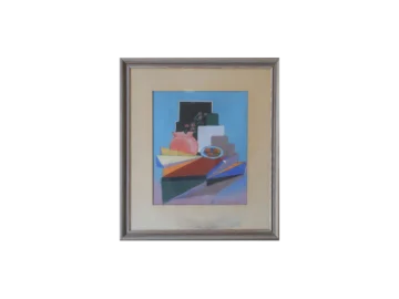 Pastel Painting, Composition, 1951