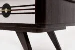 Vintage lowboard with rounded sides, Denmark, 1960s