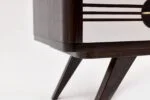 Vintage lowboard with rounded sides, Denmark, 1960s