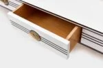 Vintage lowboard with rounded sides, Denmark, 1960s