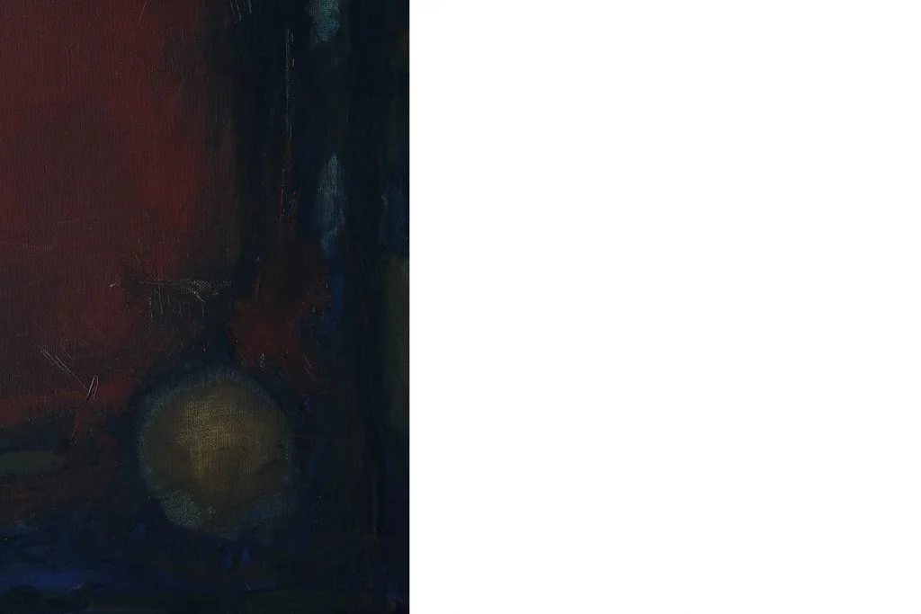 Obraz olejny na płótnie, Eke Bjerén, Röd Aften, 1962