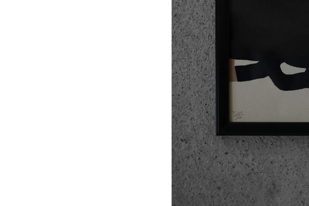 Lithograph on cardboard, Eduardo Chillida, Spain