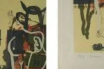 Colour lithograph, Poul Esting, Carmen