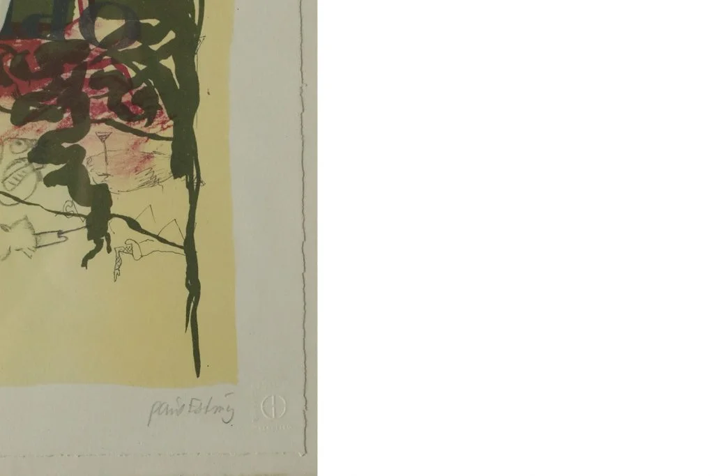 Colour lithograph, Poul Esting, Carmen