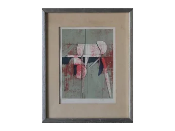 Colour lithograph, Anders Österlin, Sweden