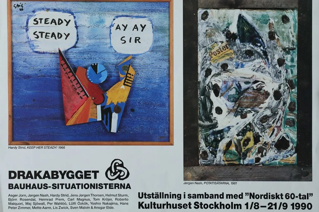 Poster from the Nordiskt 60-tal exhibition at Kulturhuset Stockholm, Sweden, 1990