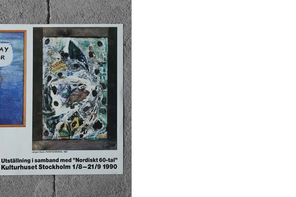 Poster from the Nordiskt 60-tal exhibition at Kulturhuset Stockholm, Sweden, 1990
