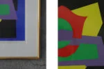 Kolorowa litografia, Aage Schmidt, Komposition, 1987