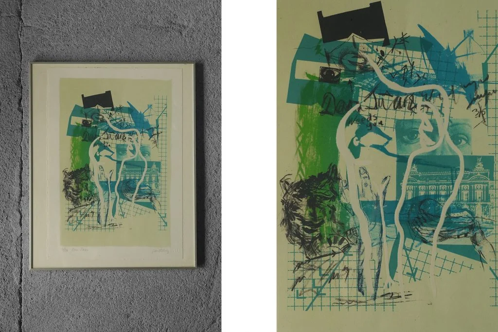 Colour lithograph, Poul Esting, Don Juan
