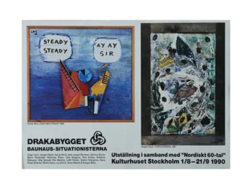 Poster from the Nordiskt 60-tal exhibition at Kulturhuset Stockholm, Sweden, 1990