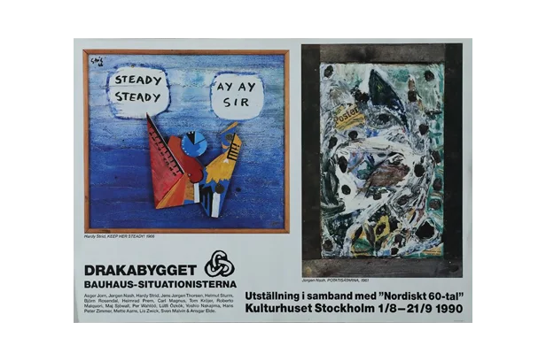 Poster from the Nordiskt 60-tal exhibition at Kulturhuset Stockholm, Sweden, 1990