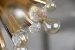 Brass Sputnik lamp with Swarovski crystals, Ernst Palme, Germany, 1960s