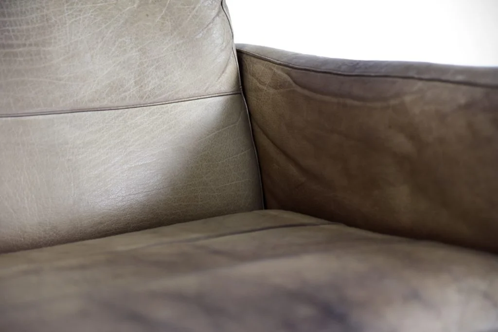 Vintage leather sofa, Scandinavia, 1970s
