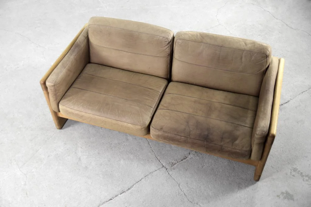 Vintage leather sofa, Scandinavia, 1970s