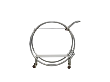 Chrome Art Deco bar cart, 1930s