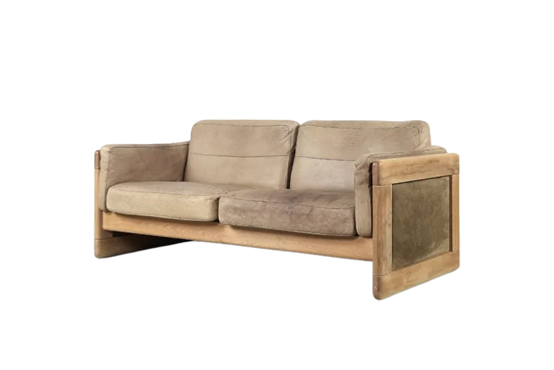 Vintage leather sofa, Scandinavia, 1970s