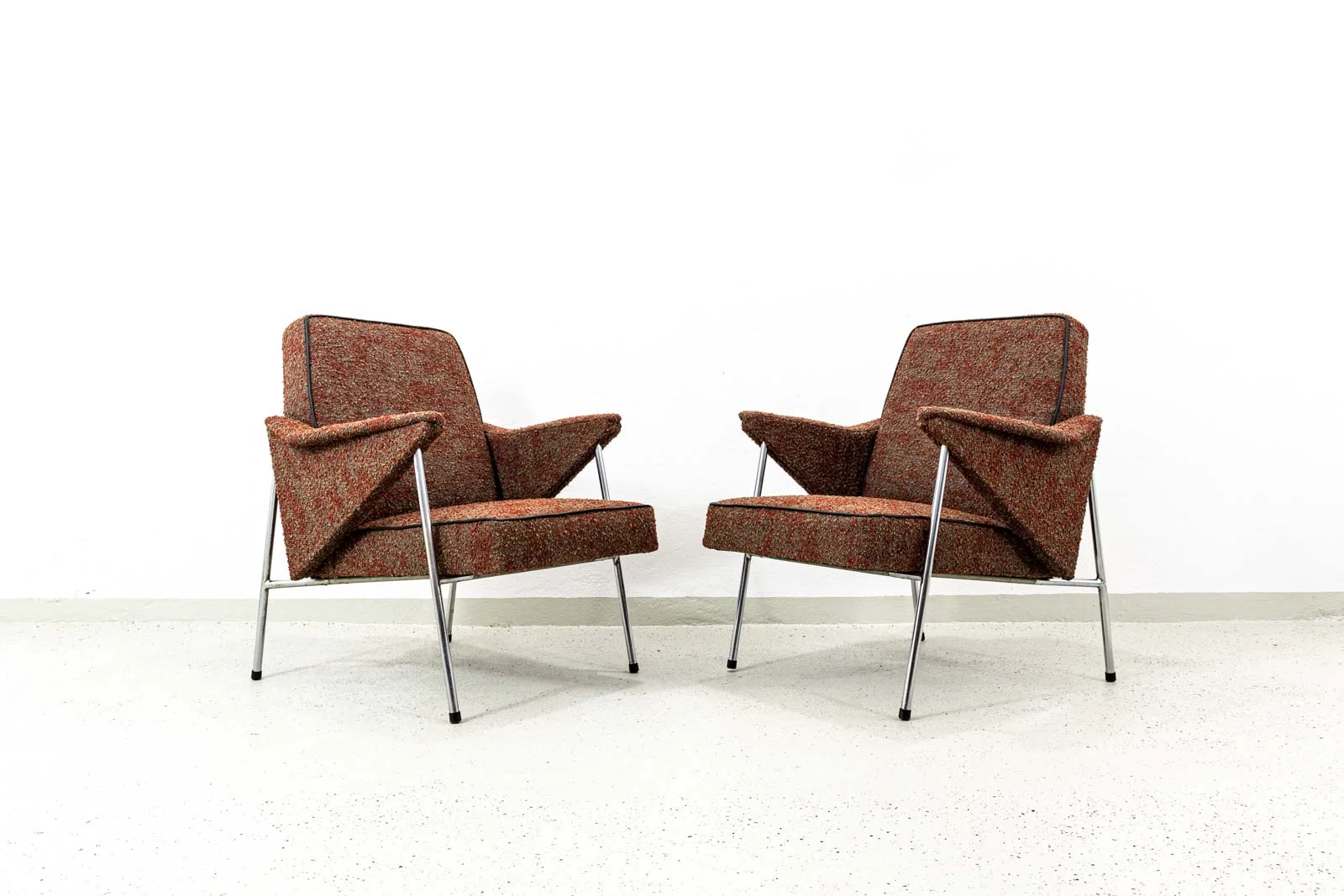 Pair of Armchairs, Fabryka Mebli Stalowych „Wschód”, Zadziele, PRL, 1960s