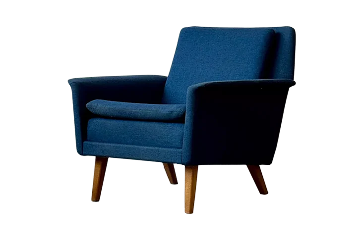 Wool armchair, designed by Folke Ohlsson, Denmark, 1950s/60s