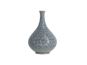 Small light blue stoneware vase, designed by Gunnar Borg for Höganäs Keramik, Sweden, 1960s