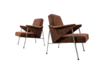 Pair of Armchairs, Fabryka Mebli Stalowych „Wschód”, Zadziele, PRL, 1960s