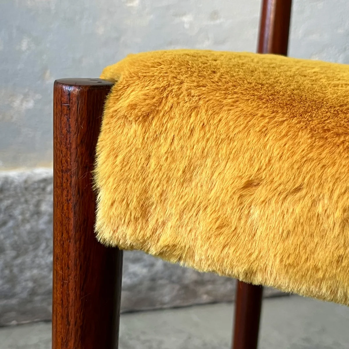 Pair of exotic wood chairs, Lübke, Germany, 1960s