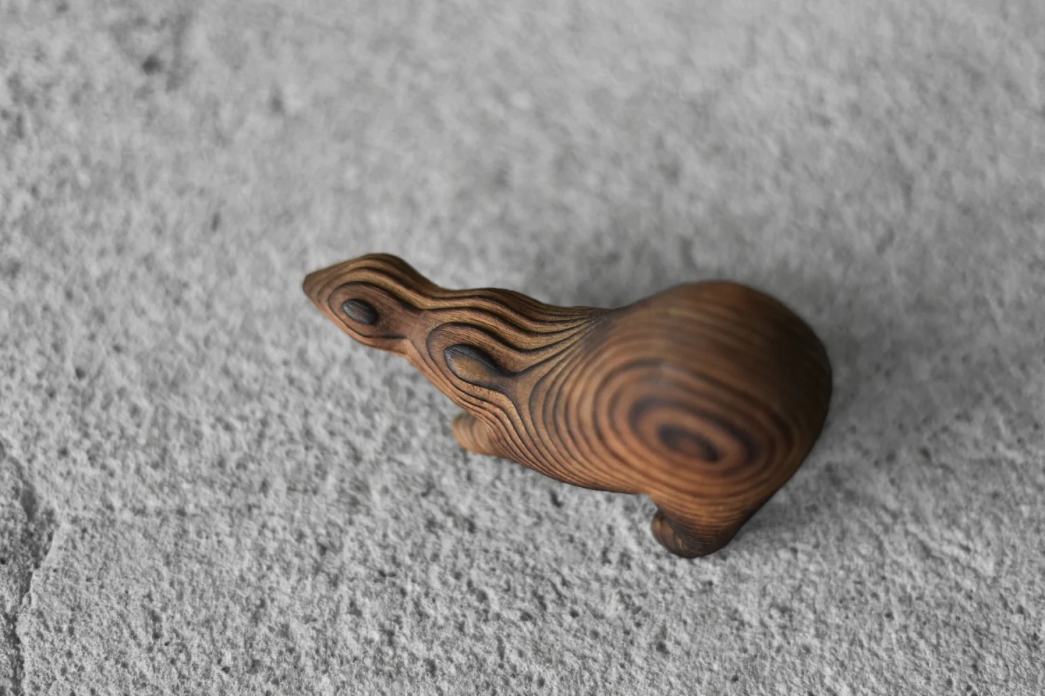 Figurka drewniana Borsuk, Dania, lata 60