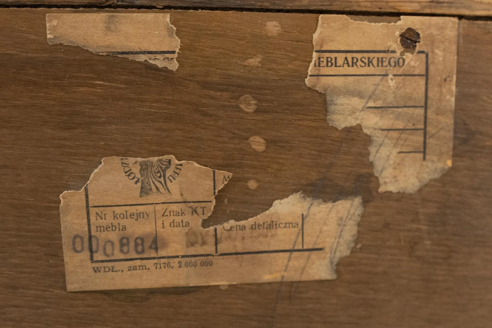 Kredens z nadstawką vintage, Łódzkie Fabryki Mebli, PRL, Lata 70