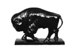 Porcelain bison sculpture, Scandinavia, 1960s