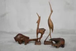 Figurka drewniana Borsuk, Dania, lata 60